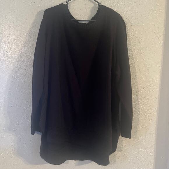 Lane Bryant Sweaters - Lane Bryant Women's Black 26/28 Knit Sweater Soft Cozy Oversized Retro Comfy